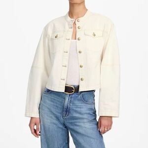 NWT‎ Madewell Women's Cocoon-Sleeve Denim Lady Jacket Vintage Canvas Size M